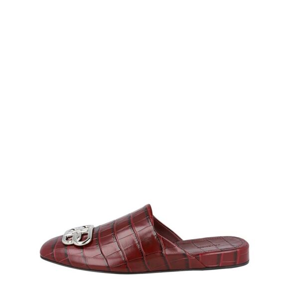 Balenciaga Croc Embossed Leather Cosy BB Mule - Picture 6 of 6